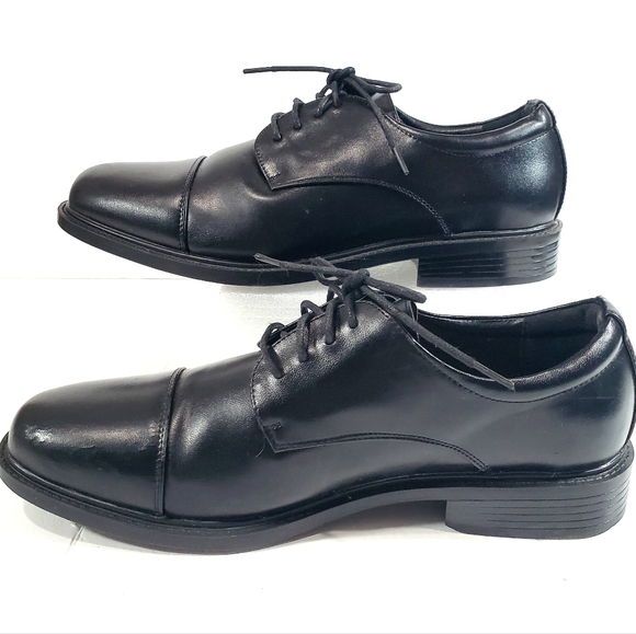 Croft & Barrow Ortholite ECO Black Cap Toe Oxford Dress Career Shoe Men Size 9W - Picture 5 of 10